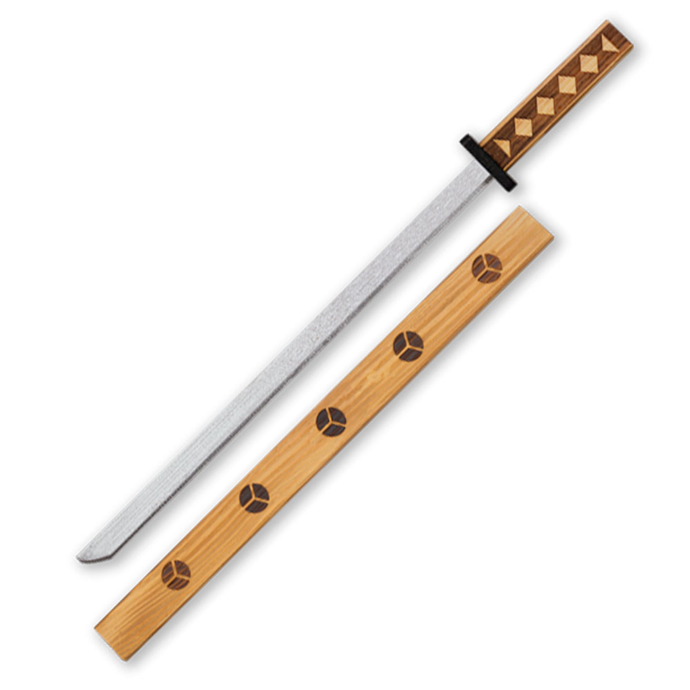 Wakizashi de madera marca Tole10, vaina grabada