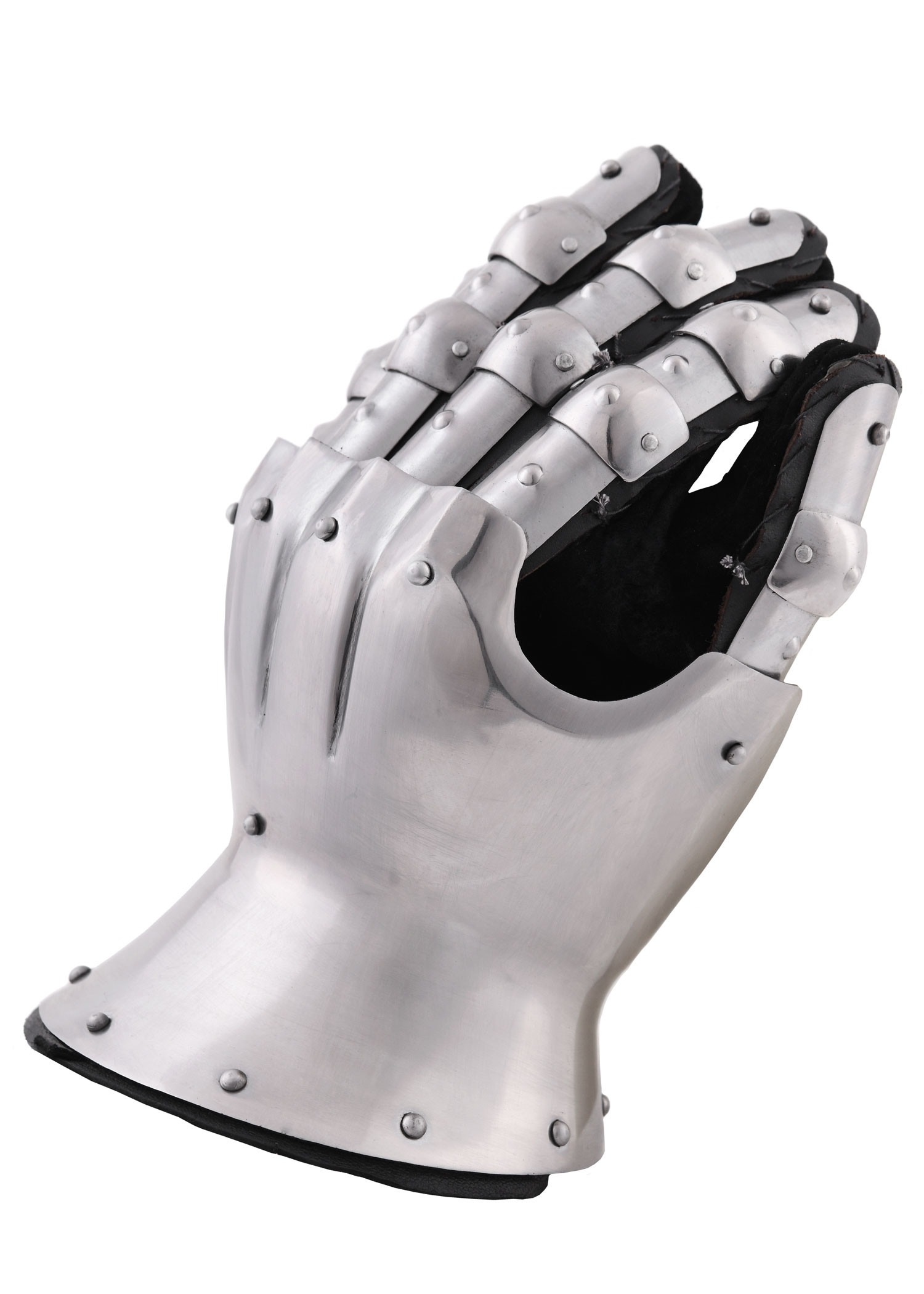 Guanteletes medievales siglo XIV. con remaches decorativos