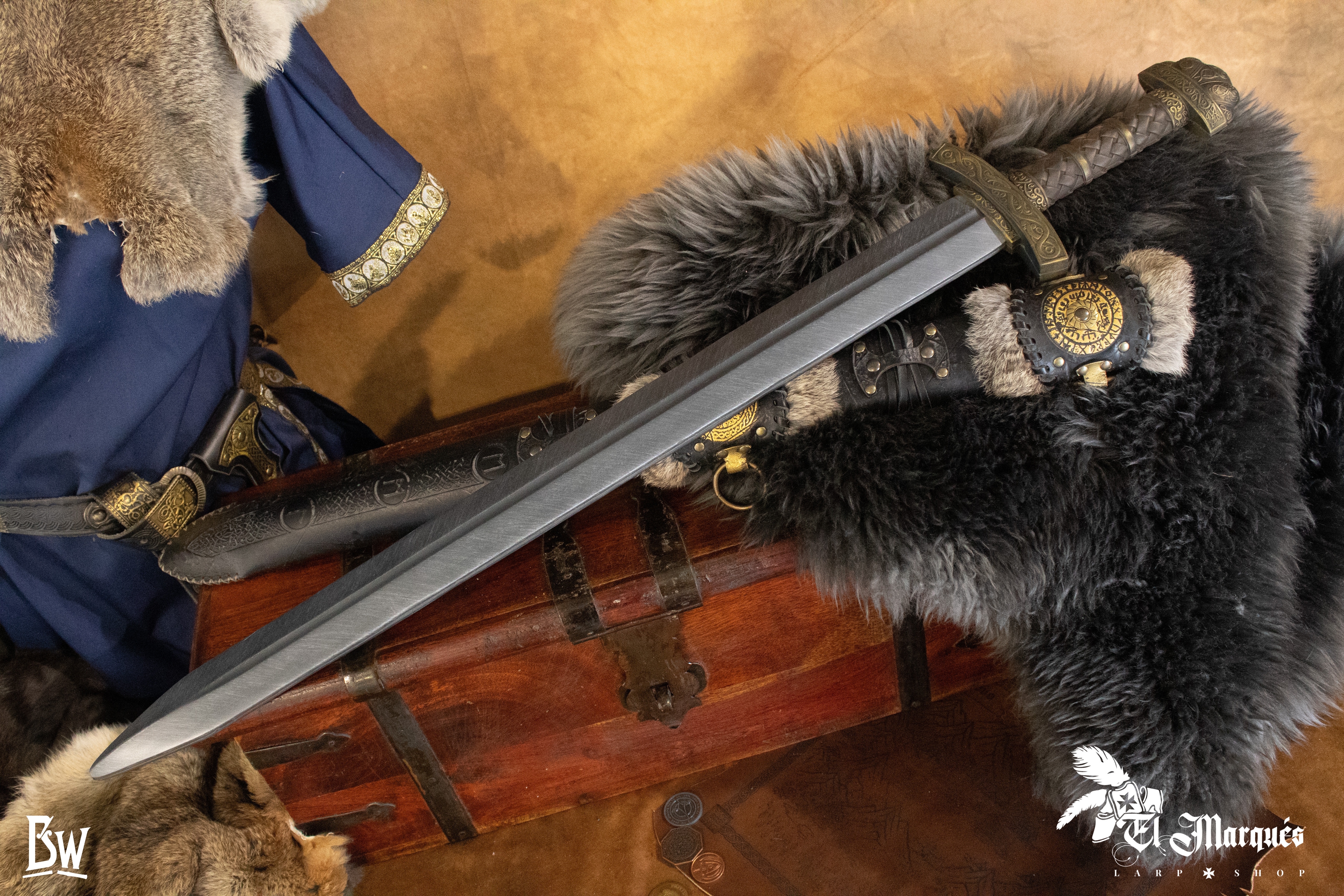 Espada Vikinga larga Jarl para LARP