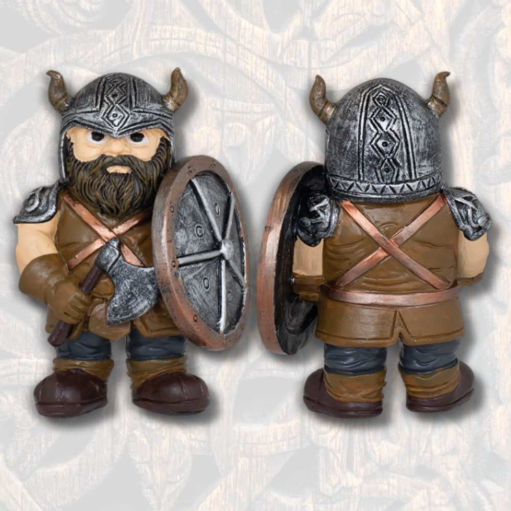 Figura de resina vikingo hacha con escudo (10,5 cm.)