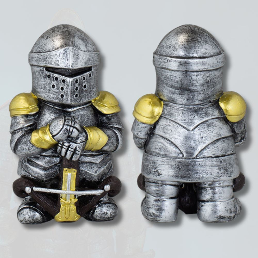 Figura de resina guerrero medieval con ballesta (10,5 cm.)