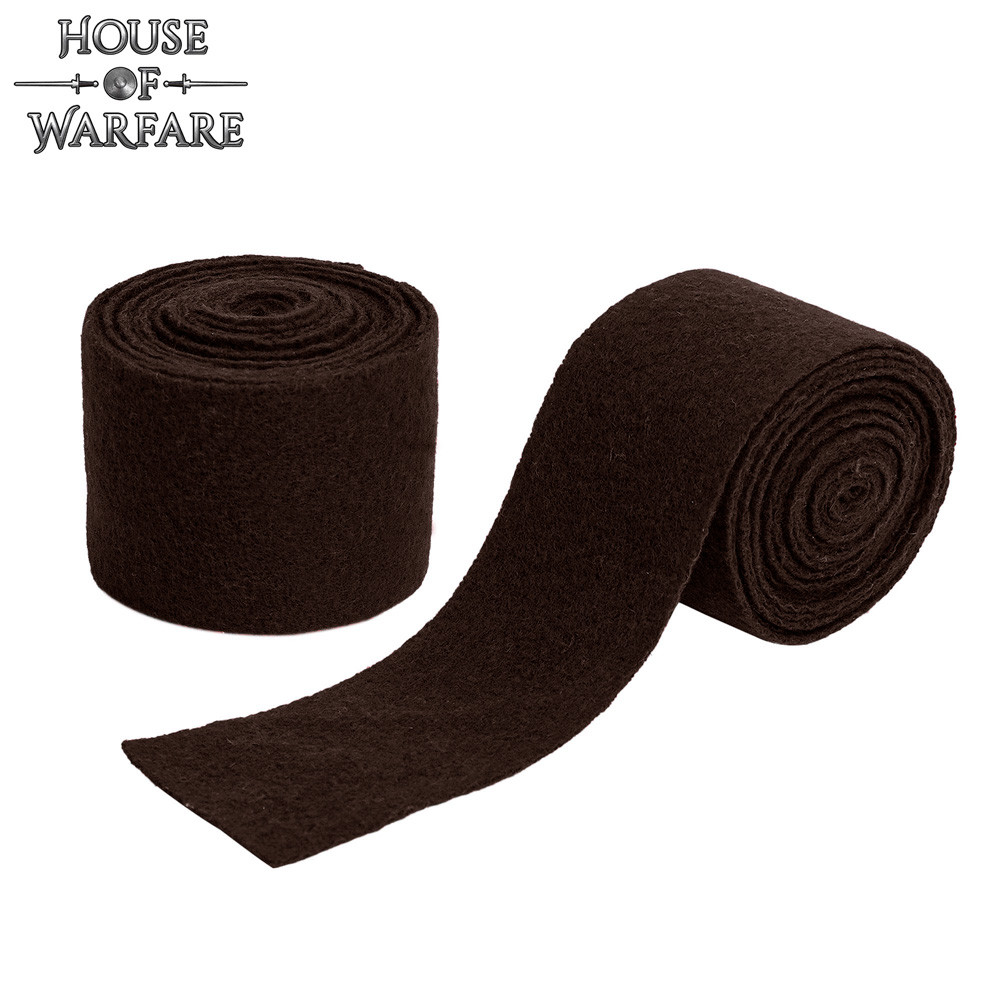 Brazalete vikingo en lana, color marrón