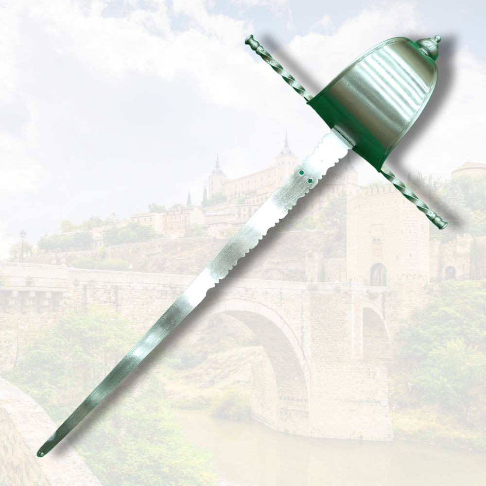 Daga de vela funcional, artesanía Toledana