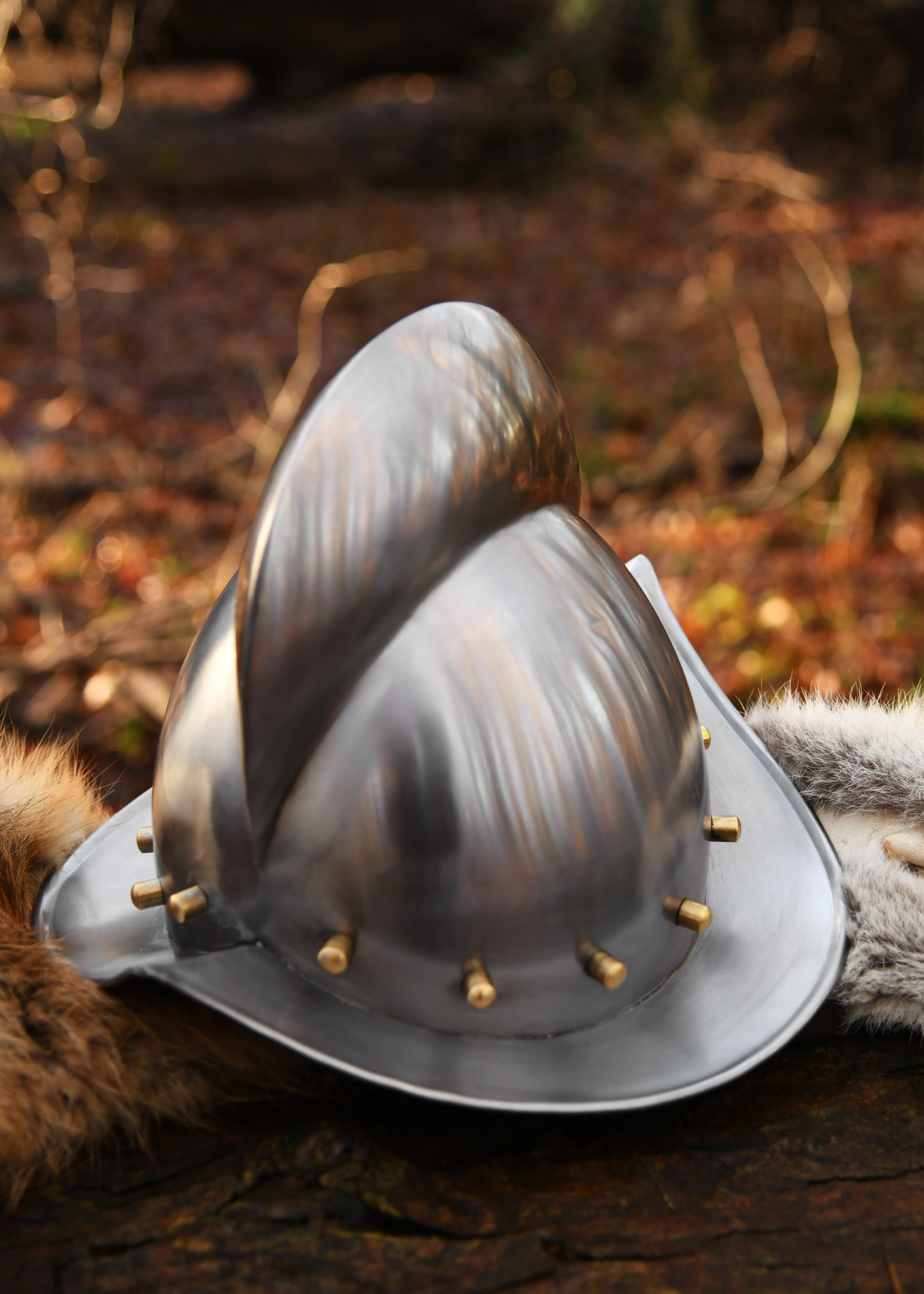 Casco Medieval Morrión Alemán, siglo XVI