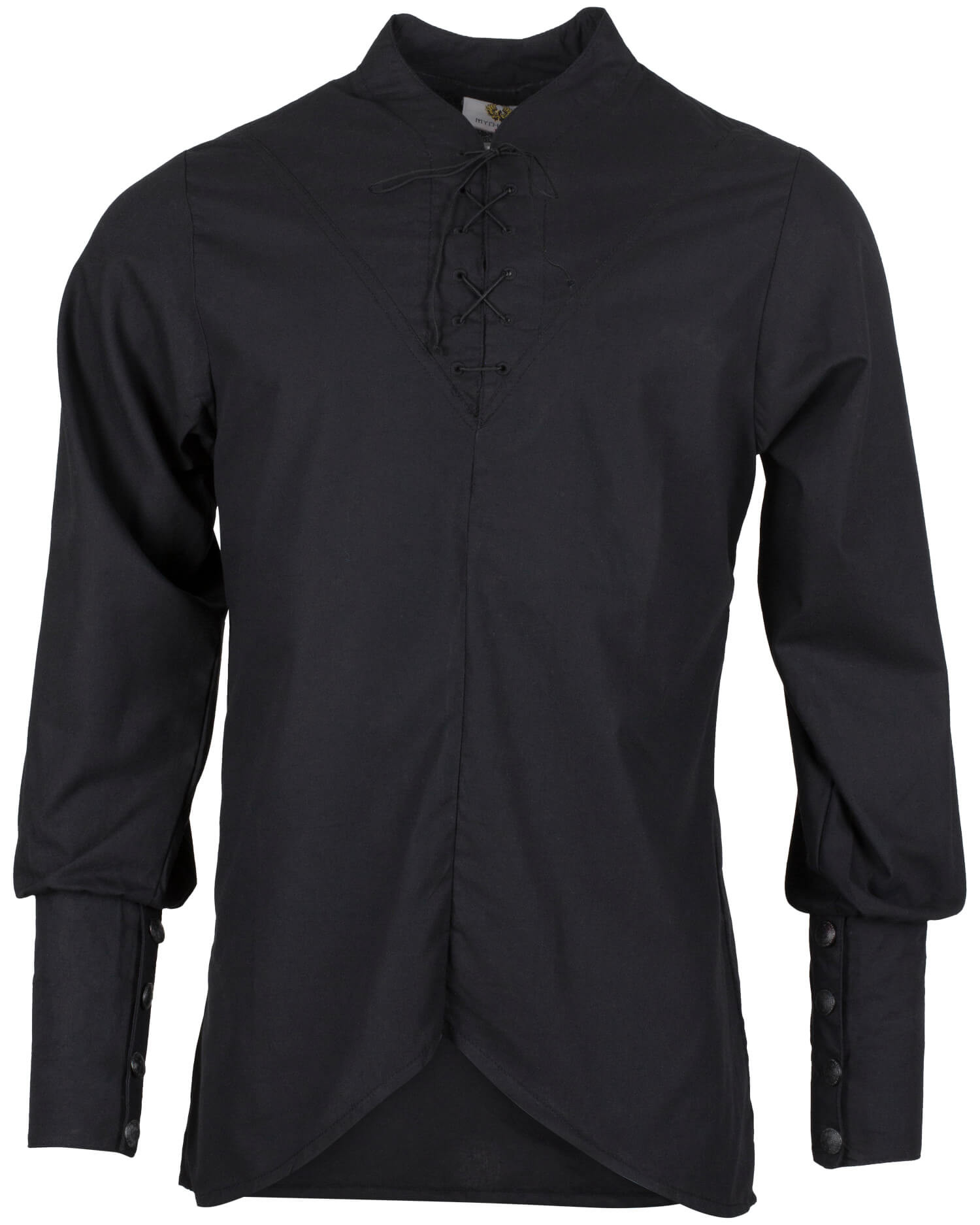 Camisa medieval algodón modelo Arantir, color negro