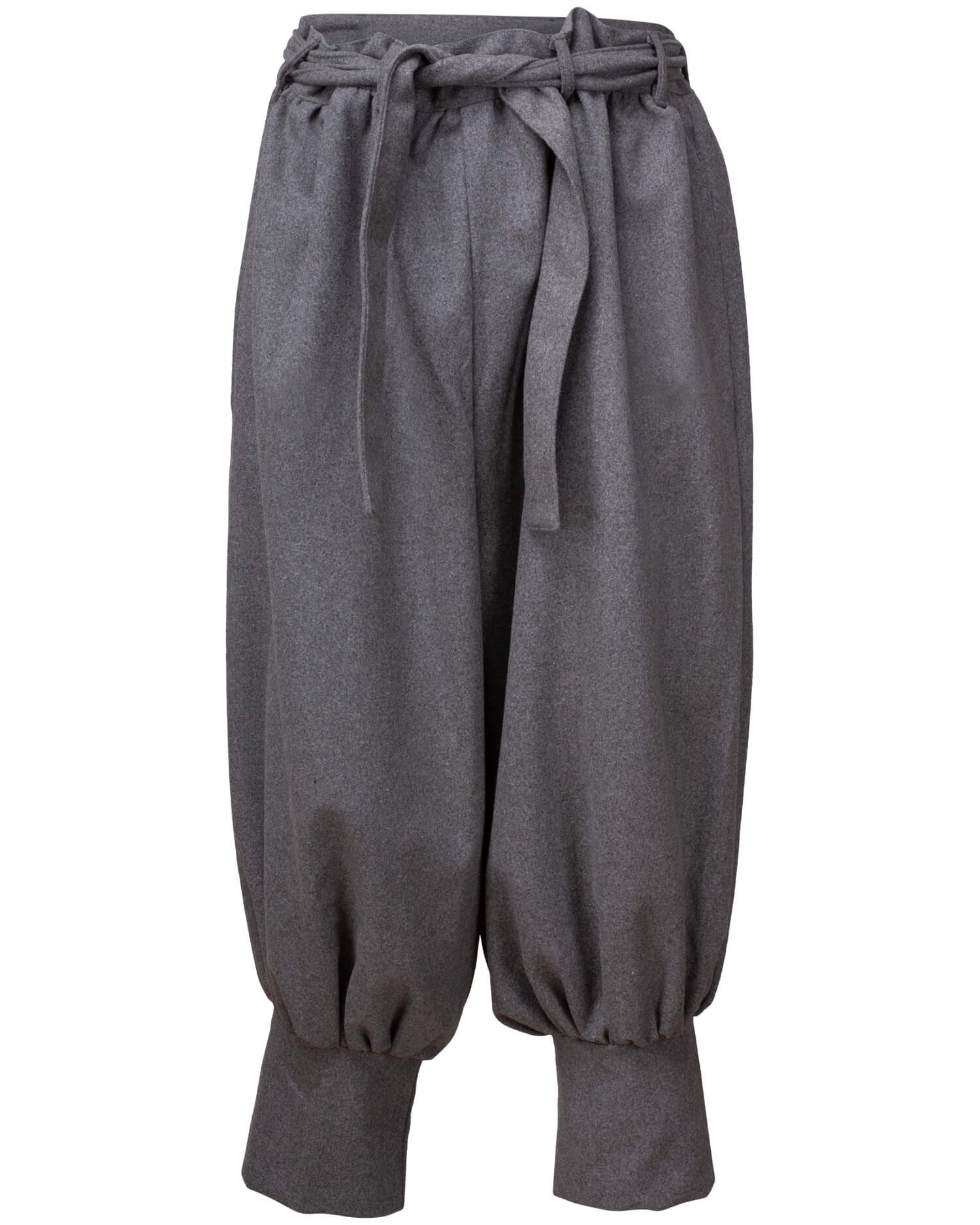 Pantalones vikingos en lana modelo Offnir, color gris