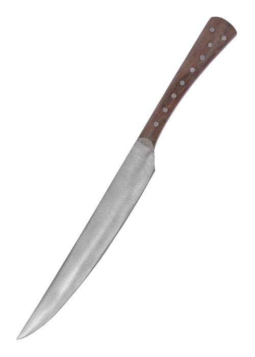 Cuchillo cocina medieval mango madera