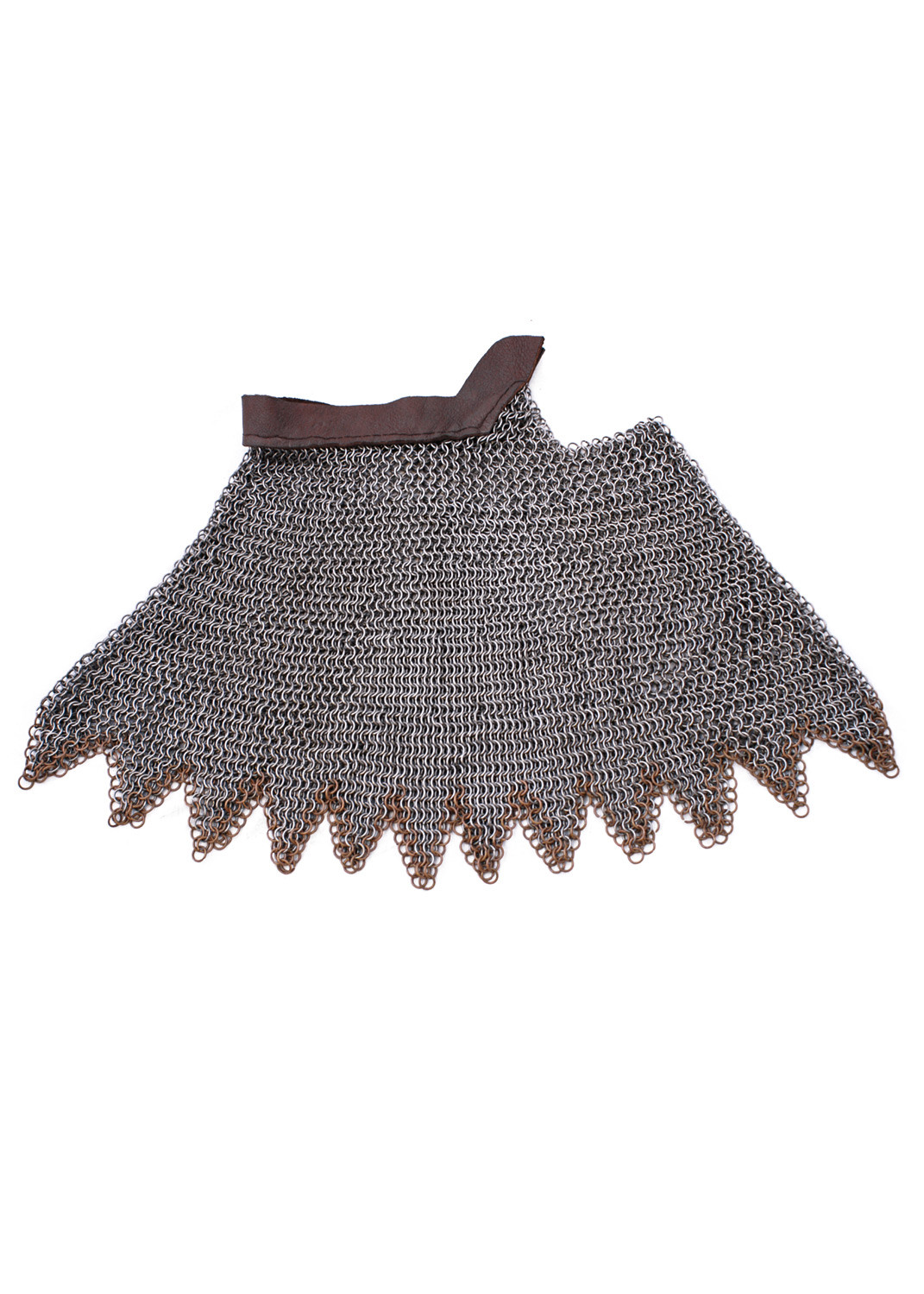 Verdugo cota malla con correa, anillas 8 mm.