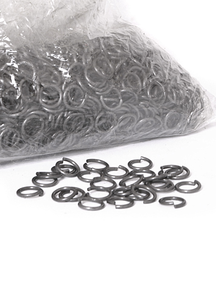 Paquete 1 kg de anillas sueltas de malla, diámetro 8 mm.
