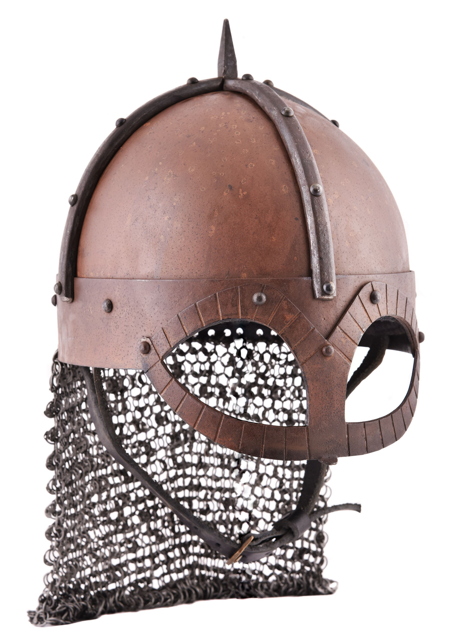 Casco Vikingo Gjermundbu con cota de malla, Battle-Ready