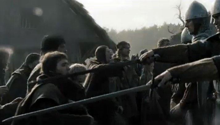 Espada de combate en la película Robin Hood