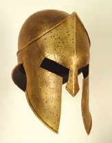 Um tipo de capacete montefortino Um tipo de capacete montefortino