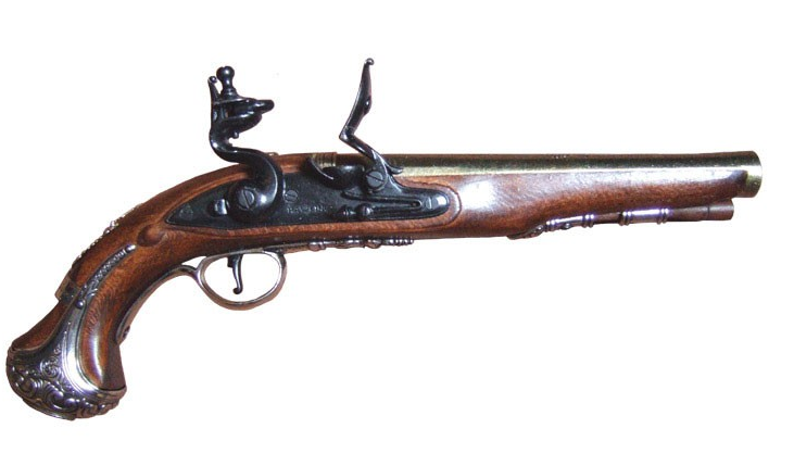 RÉPLICA DECORATIVA PISTOLA INGLESA DEL GENERAL WASHINGTON, SIGLO XVIII RÉPLICA DECORATIVA PISTOLA INGLESA DEL GENERAL WASHINGTON, SIGLO XVIII