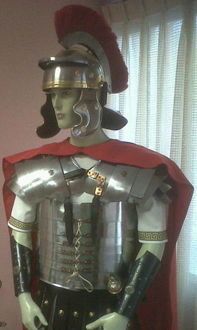 Maniquí centurión romano con lorica segmentata