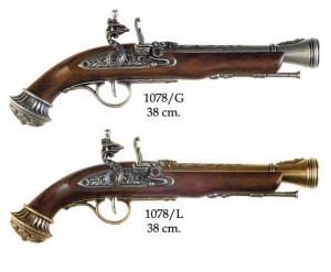 Pistola de percusión siglo XVIII