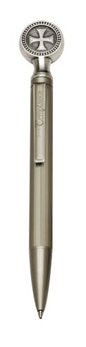 Bolígrafo templario en plata
