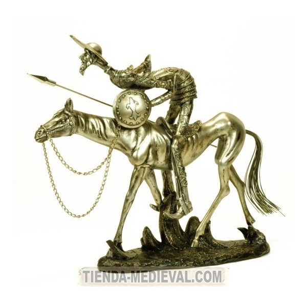 Figura de Don Quijote a caballo