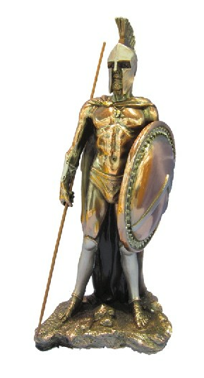 Figura de guerrero espartano