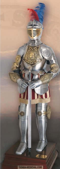 Armadura siglo XVI cincelada