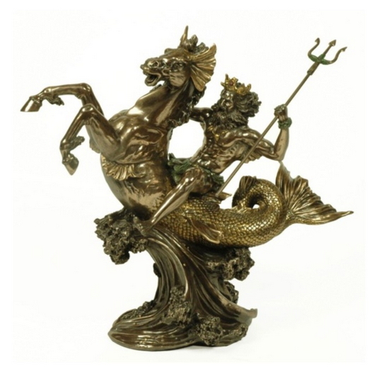 Figura Dios griego del mar Poseidón