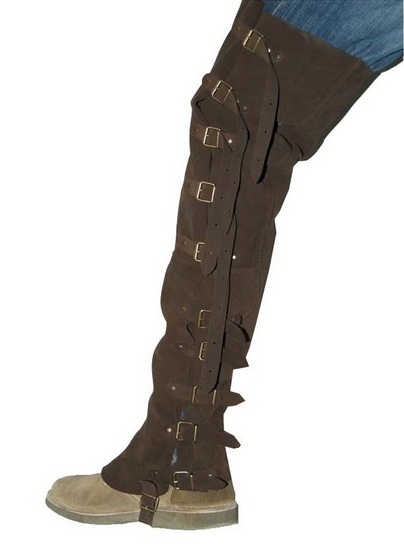 Polaina alta correas