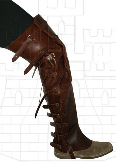 Polainas correas flor altas