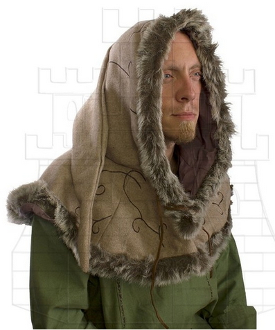 Capucha medieval cordones