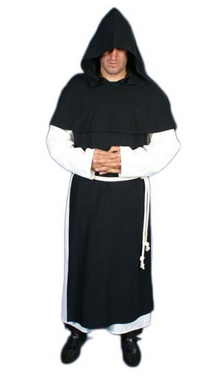 Traje medieval Monje Dominico