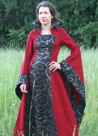 Vestido Medieval Katerina cuello alto