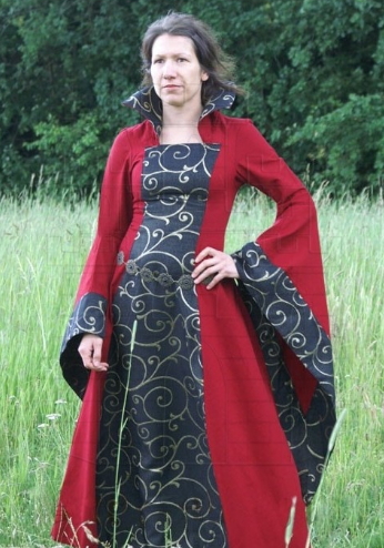 Vestido Medieval Katerina cuello alto