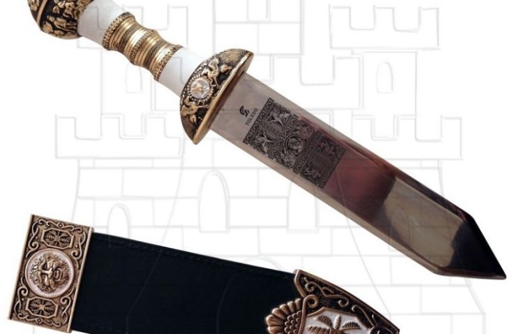 Daga romana con vaina 38 cms