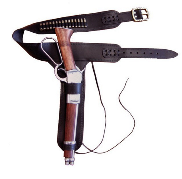 Canana de piel para rifle Mare’s Leg con 15 balas