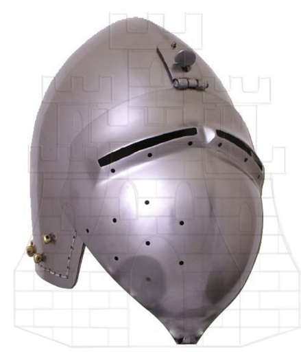 Bacinete alemán con visor, siglo XIV