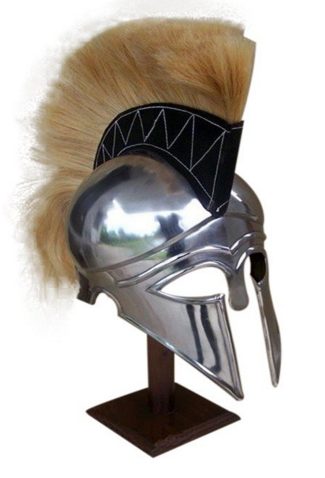 Casco Corintio con penacho y cola