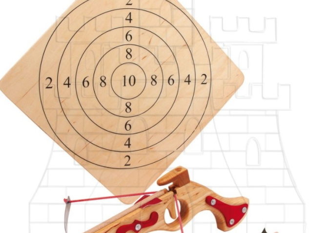 Ballesta diana y flechas para niños