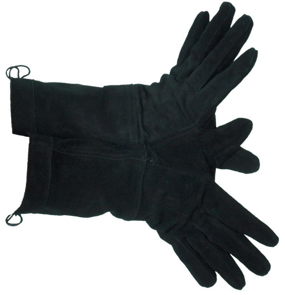 Guantes medievales negros Guantes medievales negros