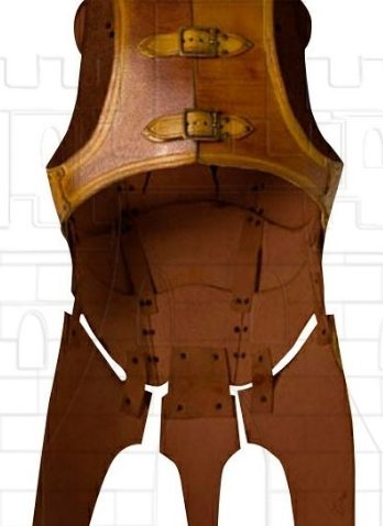 Armadura cuero Rey Medieval parte trasera