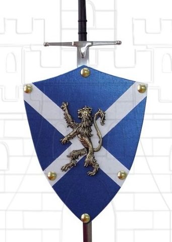 Mini escudo León Rampante con mini espada