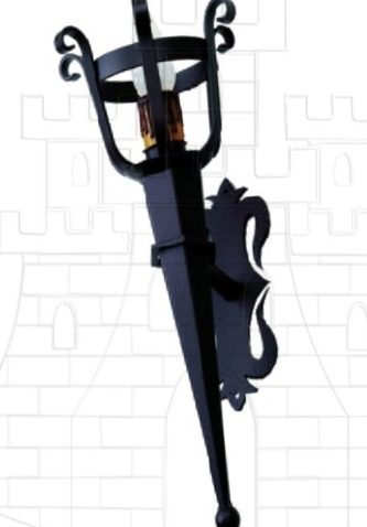 Aplique antorcha forja 1 luz