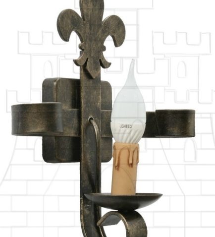 Aplique forja flor de lis