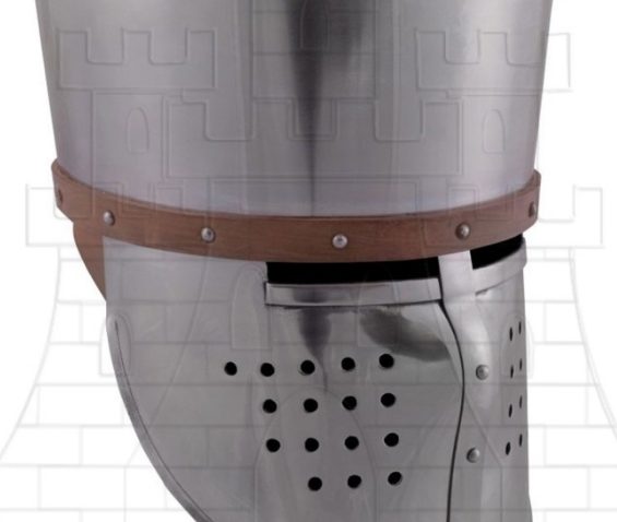 Casco medieval cruzados año 1180