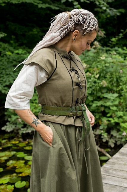 Chaleco medieval mujer Tristan