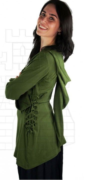 Blusa medieval Lea con cordones