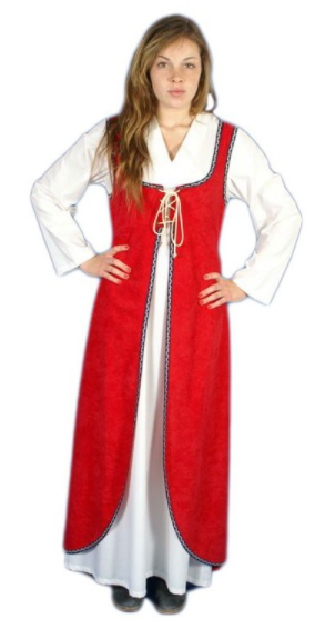 Traje medieval mujer Brial Corpiño