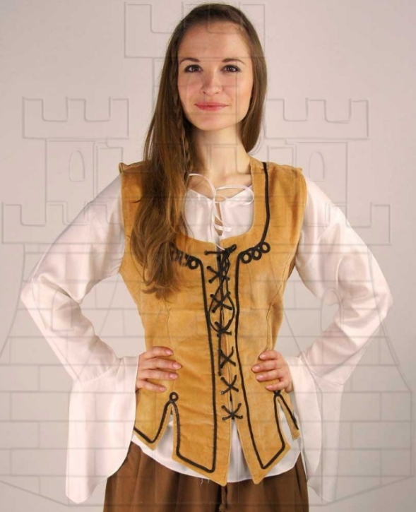 Corpiños, corsets y chalecos medievales para mujer