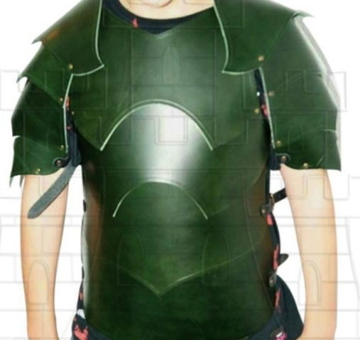 Peto armadura Warlord en piel gruesa