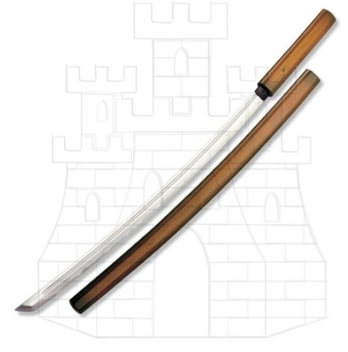 Shirasaya Katana madera oscura - Épées en bambou pour la pratique du Kendo.