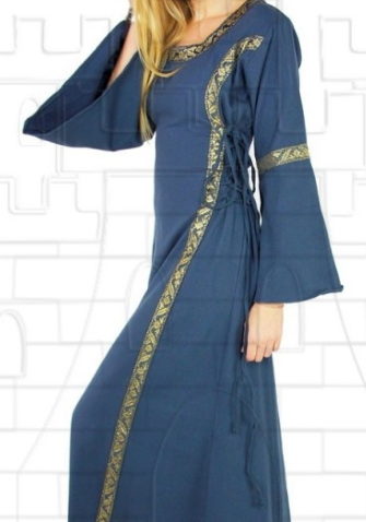 Vestido medieval mujer Azul