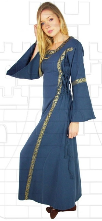 Vestido medieval mujer Azul
