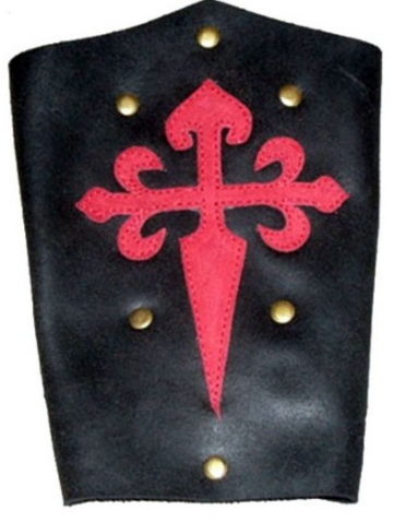 Brazaletes templarios negro y rojo